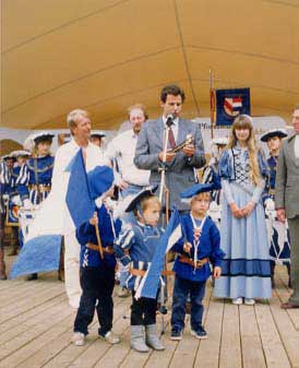 im Vordergrund Martin und Markus Arnold sowie Marcel Bonnet