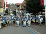 Er�ffnung des Sch�ferlaufes durch den Goldstadt-Fanfarenzug
