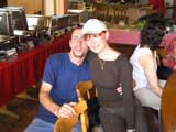 ... Jutta und Patrick nach dem Mittagessen ...