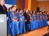 ... Repr�sentation chorale dans la Centre de Congress de Pforzheim ...