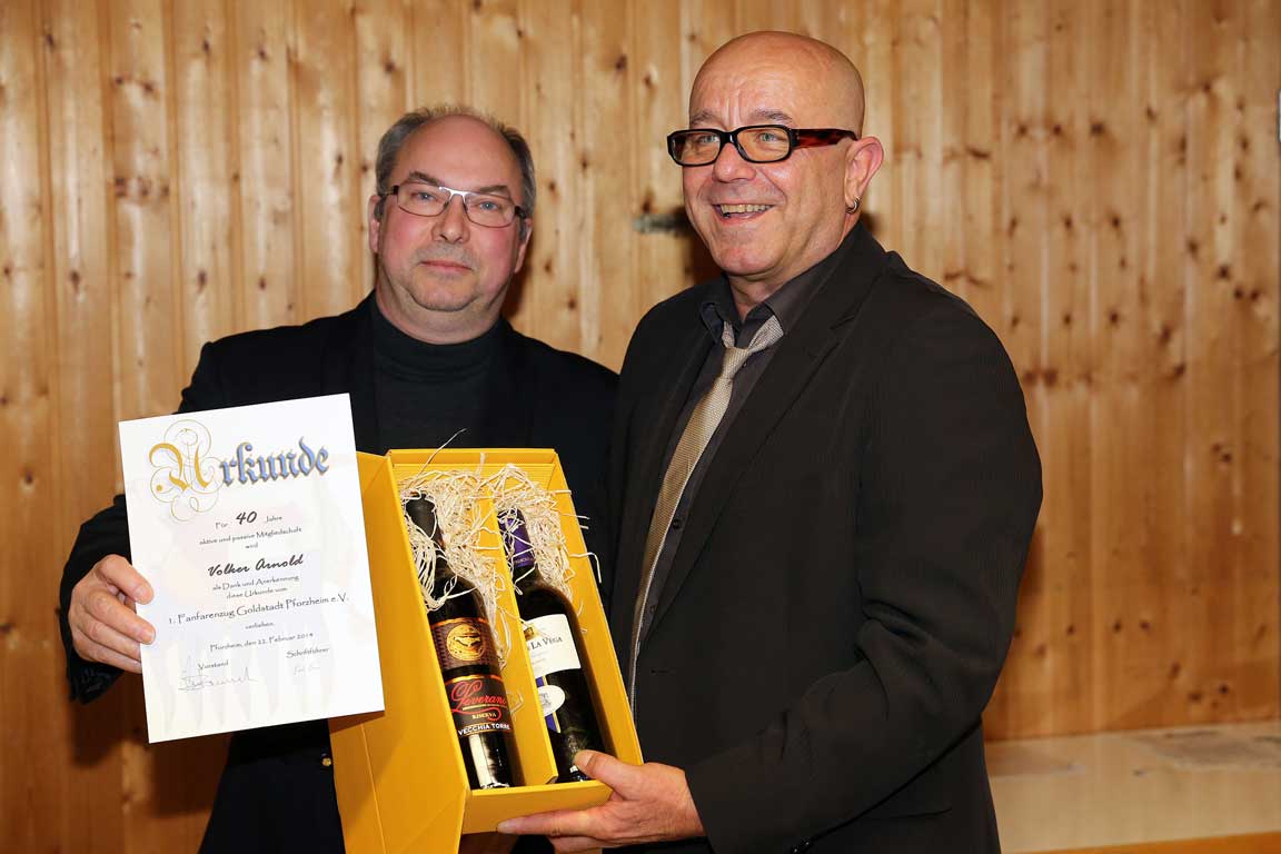 Volker Arnold ist seit 40 Jahren Vereinsmitglied, davon viele Jahre als Trommler