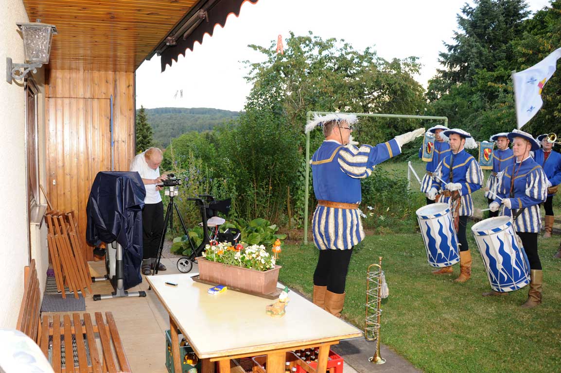 Probe in Friedrichs Garten