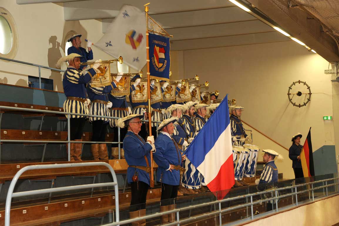 Konzert des Goldstadt-Fanfarenzug in der Jahnhalle