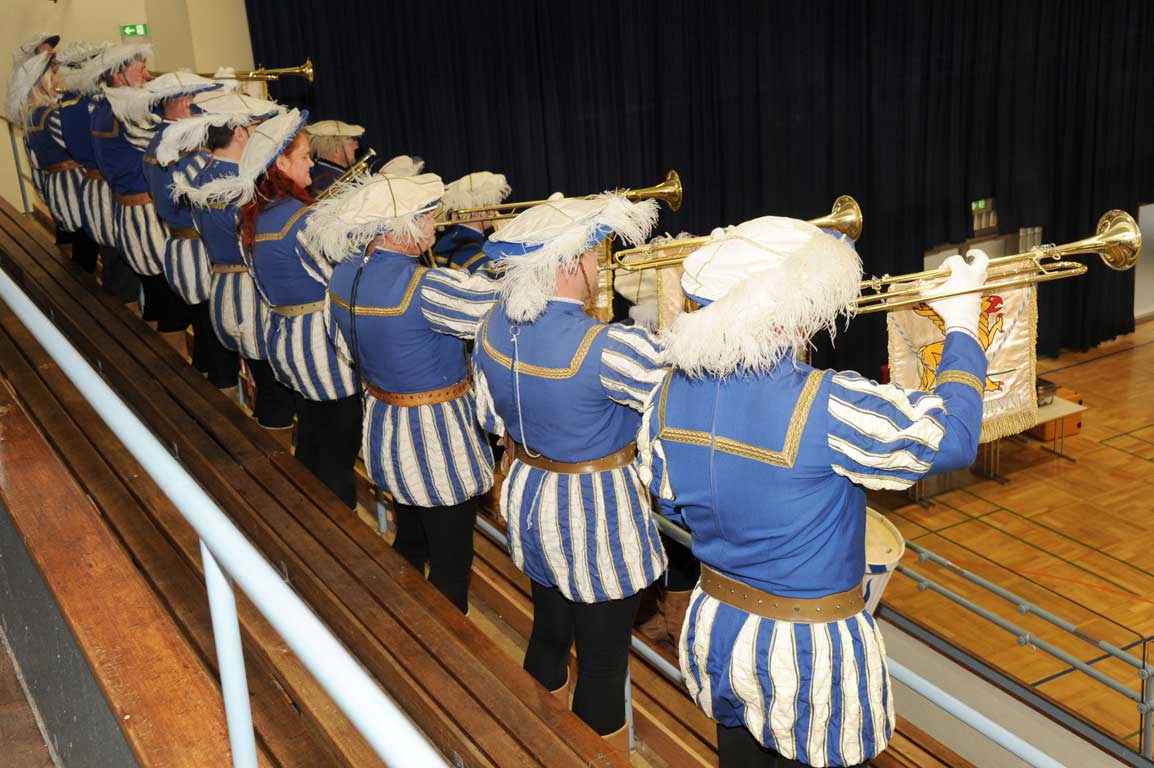 Konzert des Goldstadt-Fanfarenzug in der Jahnhalle