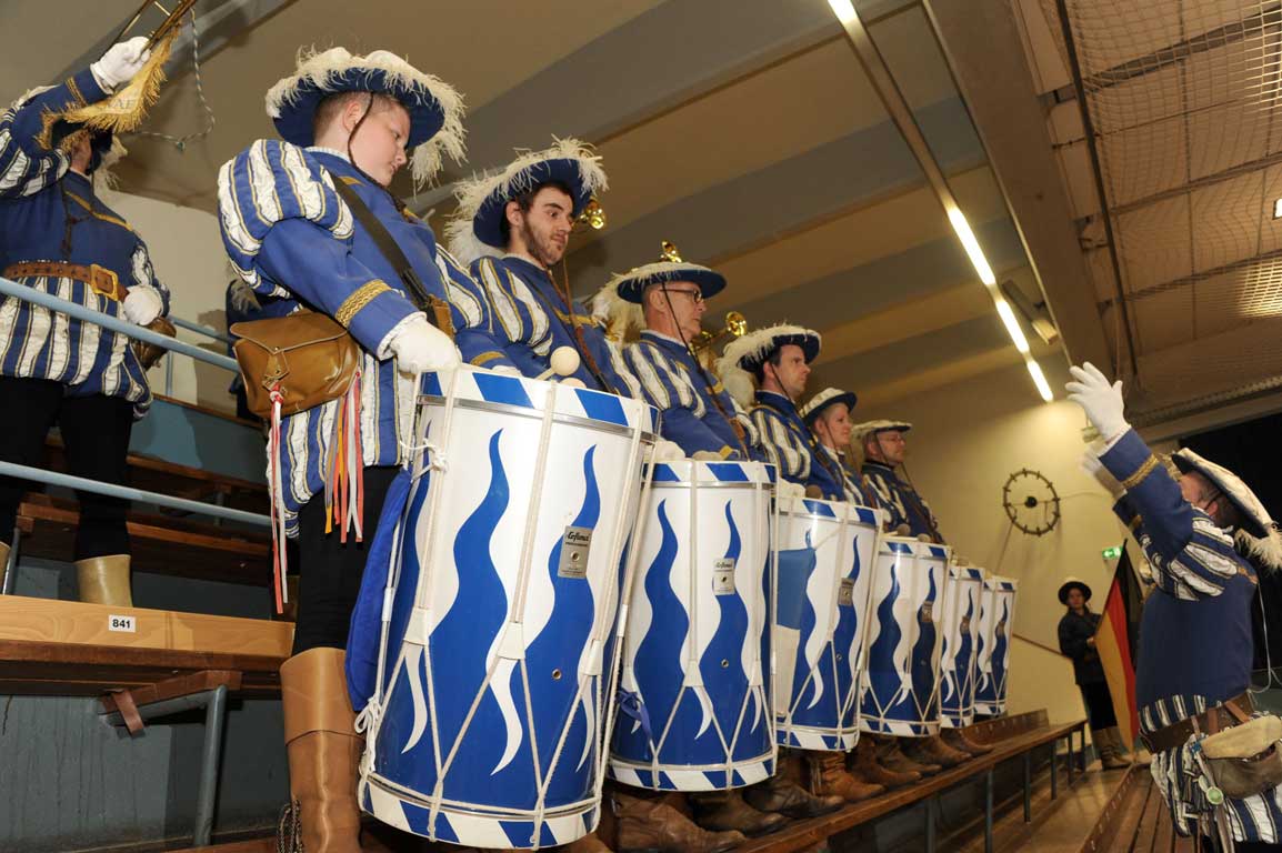 Konzert des Goldstadt-Fanfarenzug in der Jahnhalle