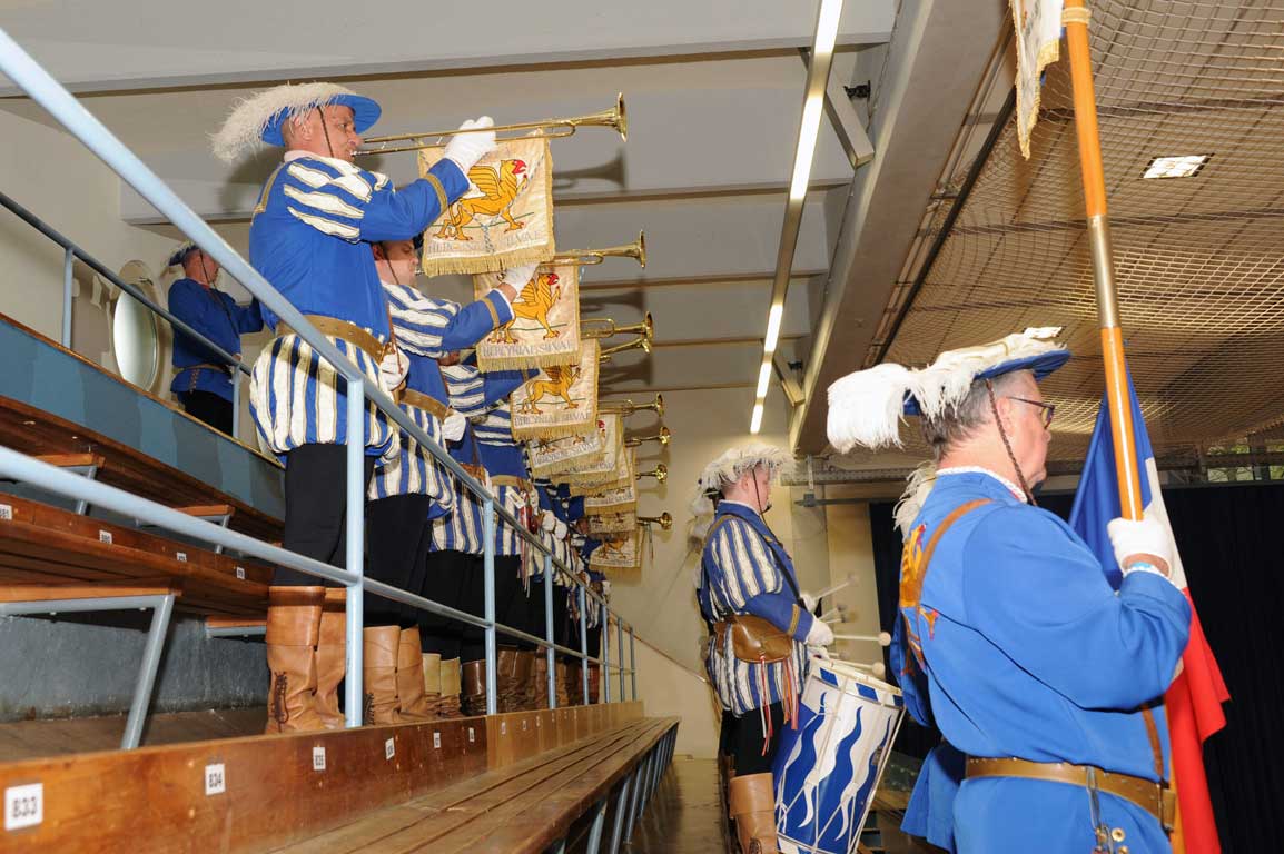 Konzert des Goldstadt-Fanfarenzug in der Jahnhalle
