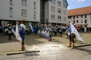 Maikonzert des Goldstadt-Fanfarenzug auf dem Ludwigsplatz