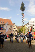Maikonzert des Goldstadt-Fanfarenzug auf dem Ludwigsplatz