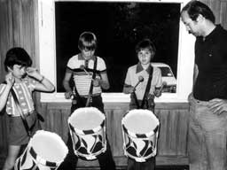 Jugendprobe Trommler mit Ausbilder Dieter Schmid